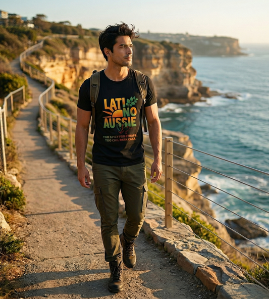 Latino Aussie T-Shirt | Latin Australian Men Pride Tee | Gift for Latinos