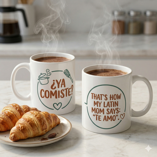 Spanglish Mom Gift Mug | Ceramic : "Latin Love Language" | Australia-Wide Shipping